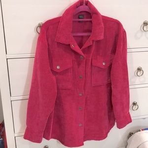 Pink Corduroy shirt/shacket size XS